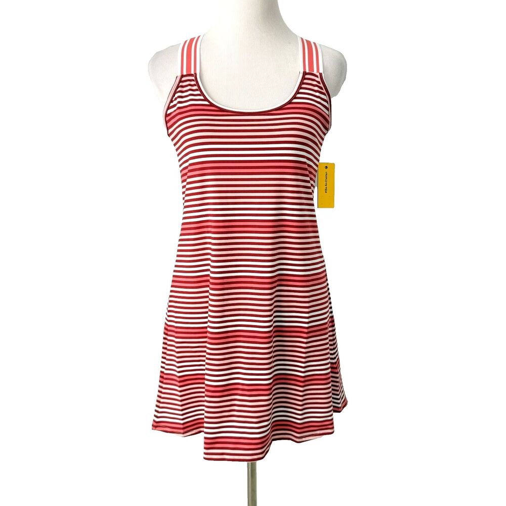New Eleven Venus Williams Tennis Dress Size Medium Pickleball Racer Back Stripes